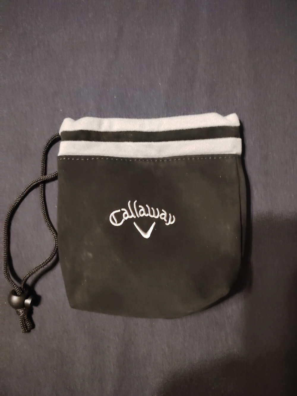 Callaway Black Drawstring Golf Accessory Pouch